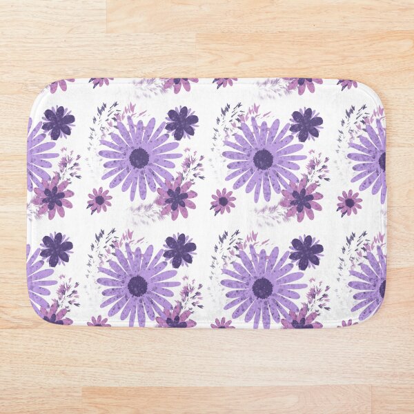 Item preview, Pretty Pink and Purple Flowers Pattern designed and sold by softlyspoken.