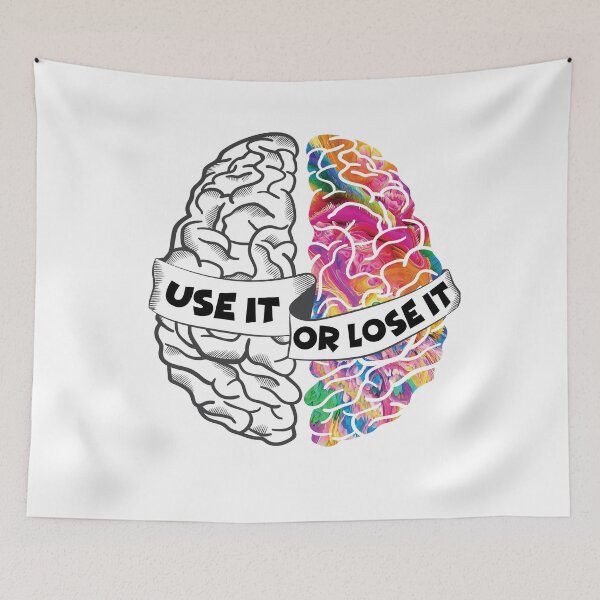 Item preview, Use It Or Lose It - Analytic Creative Brain Left Right designed and sold by TheInkElephant.