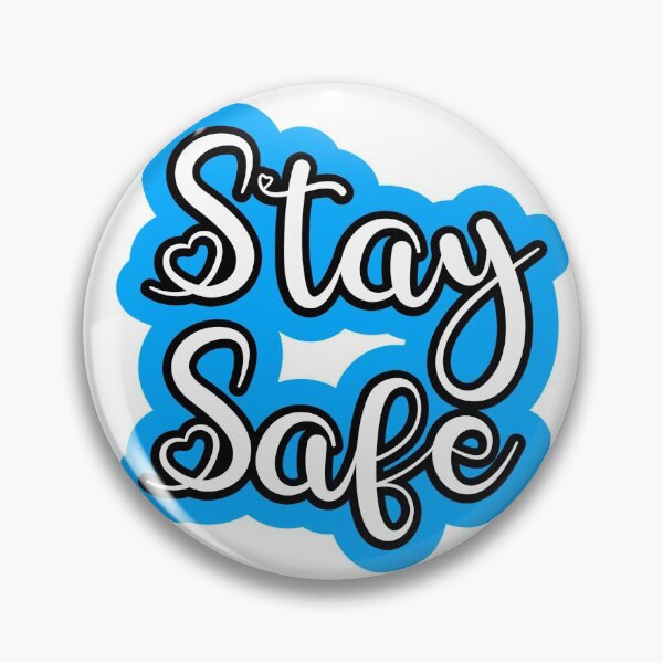 Item preview, Stay Safe in Blue - Stickers and Apparel designed and sold by riakano.