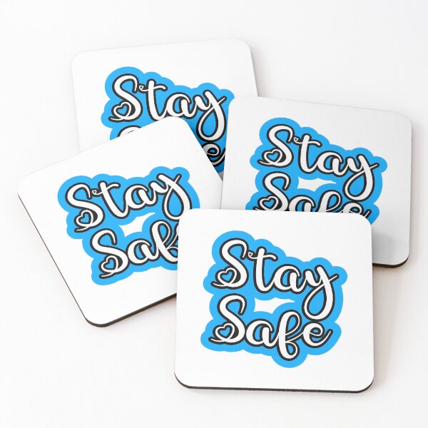 Item preview, Stay Safe in Blue - Stickers and Apparel designed and sold by riakano.