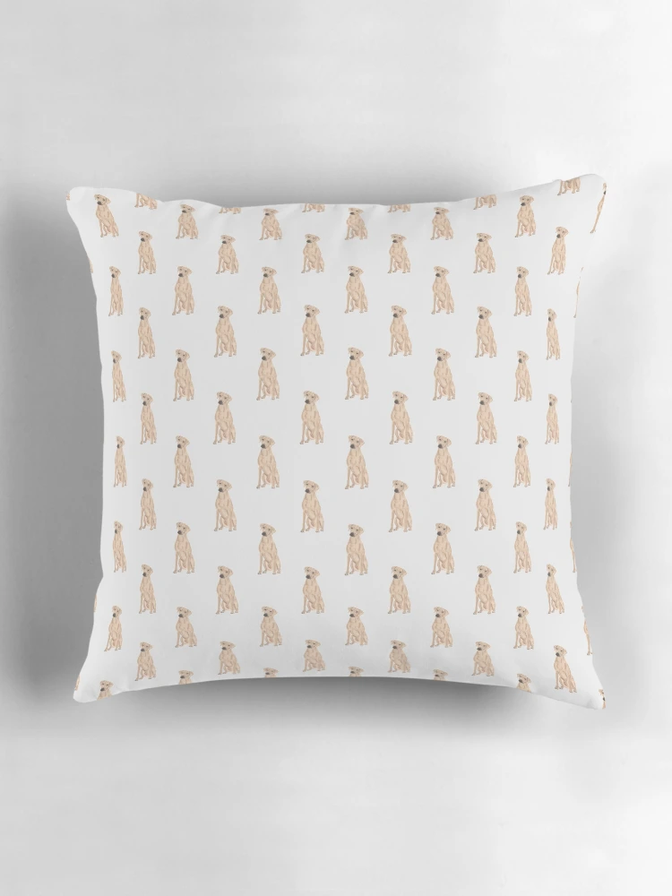 Thumbnail 3 of 4, Pillow, Rhodesian Ridgeback Pattern designed and sold by PrintsPrincess.