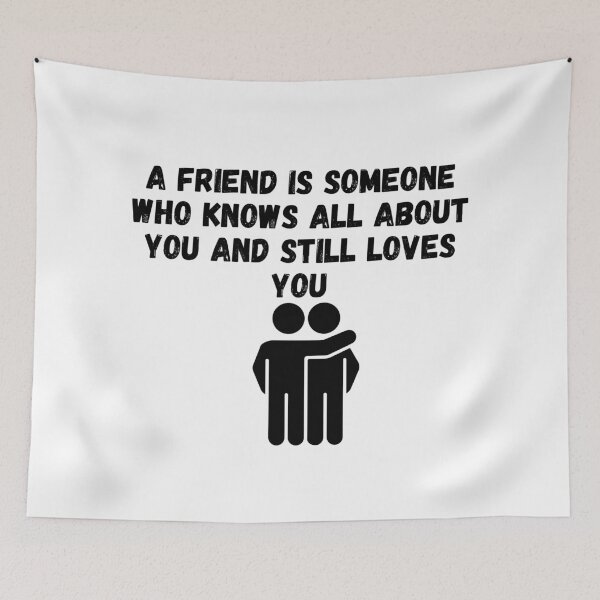 Item preview, A friend is someone who knows all about you and still loves you designed and sold by jinif.