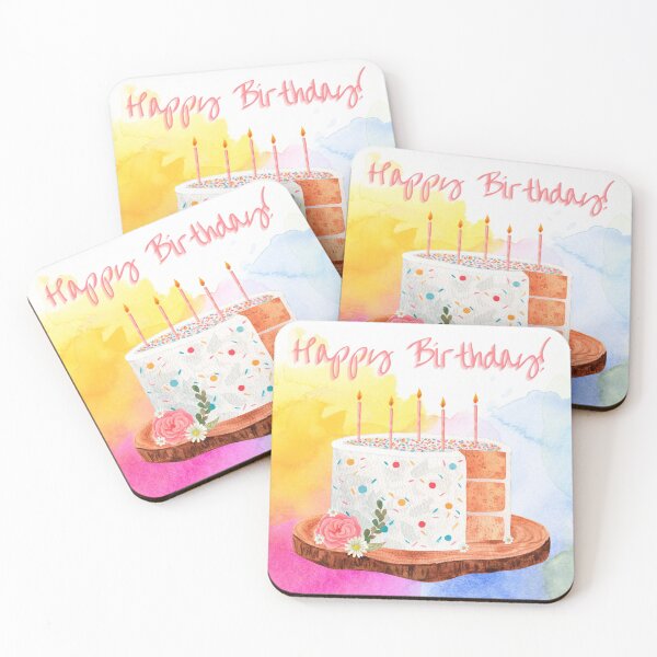 Item preview, Watercolor Birthday Cake! designed and sold by Lylabean22.