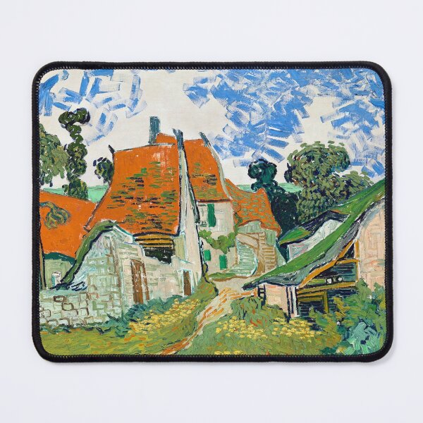 Item preview, Impressionist Painting Street in Auvers-sur-Oise (1890) By Vincent Van Gogh designed and sold by Designedbysm.