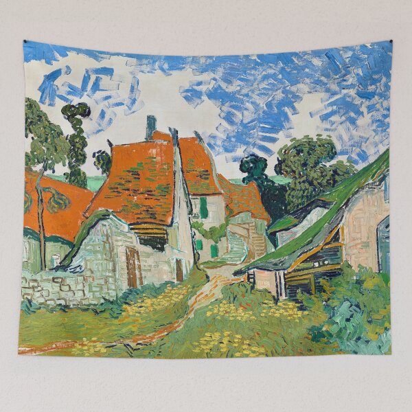 Item preview, Impressionist Painting Street in Auvers-sur-Oise (1890) By Vincent Van Gogh designed and sold by Designedbysm.