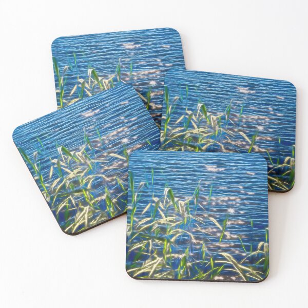 Item preview, Summer day reeds and water designed and sold by SulkaCreative.