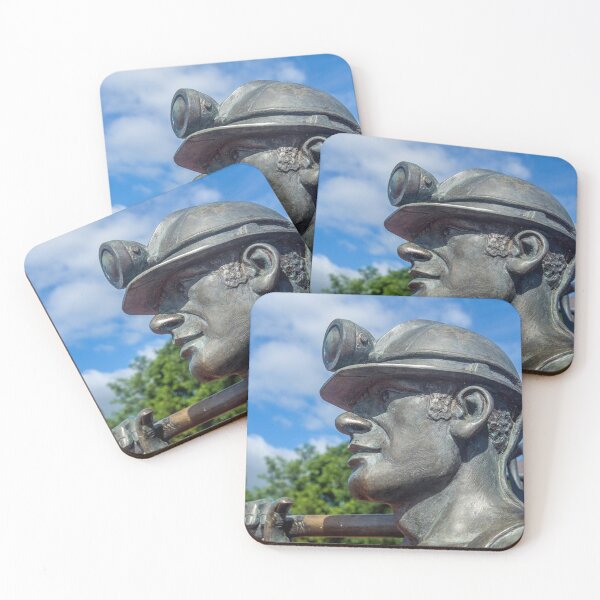 Item preview, Statue of a Welsh coal miner up close in Cardiff Bay  designed and sold by Cameranick.