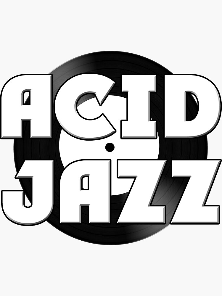 Acid Jazz Vinyl Design Sticker For Sale By Breathingbricks Redbubble