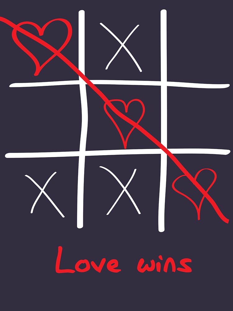 Download "Love Wins (Tic Tac Toe)" Zipped Hoodie by inspires ...