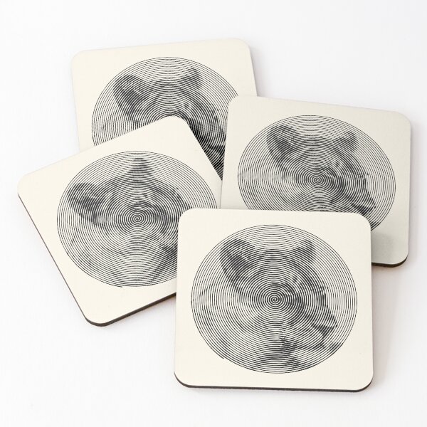 Item preview, Lioness Face Close-up in Spiroglyphic Style Spiral Circles designed and sold by Scotch Macaskill.