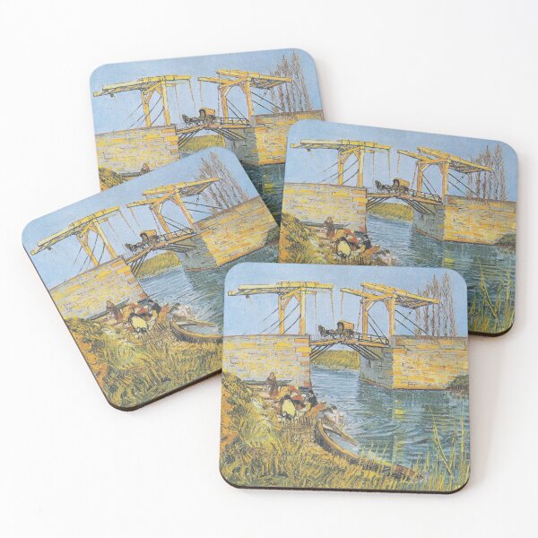 Item preview, Impressionist Painting The Langlois Bridge at Arles with Women Washing (1888) By Vincent Van Gogh  designed and sold by Designedbysm.