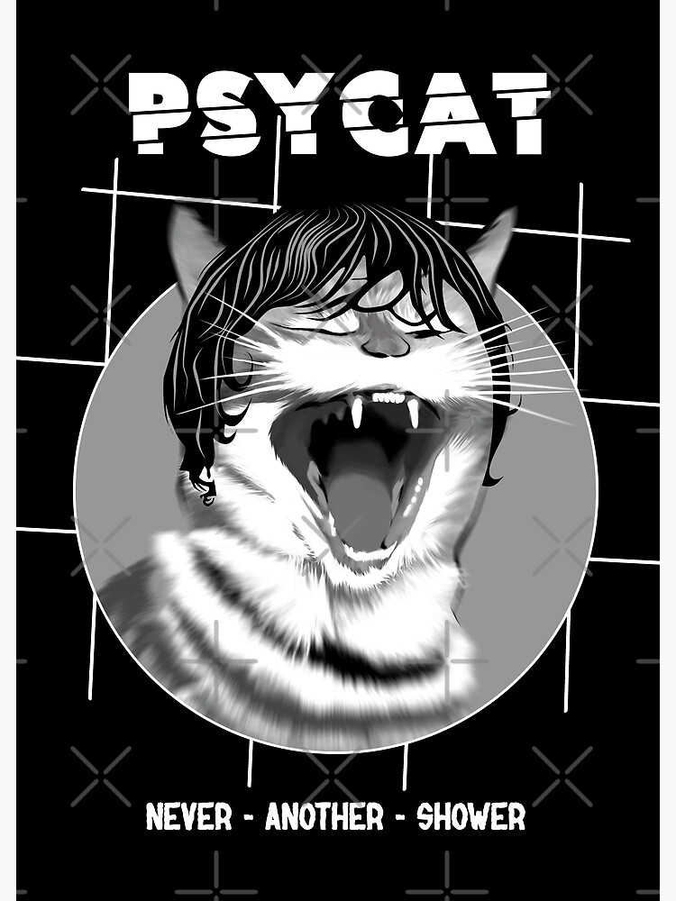 "Cat and Shower Funny Cat Quotes" Poster by TMBTM Redbubble