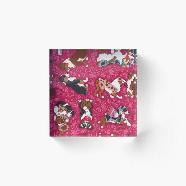 Item preview, Miniature American Shepherd Valentines Pattern designed and sold by StudioFlight.