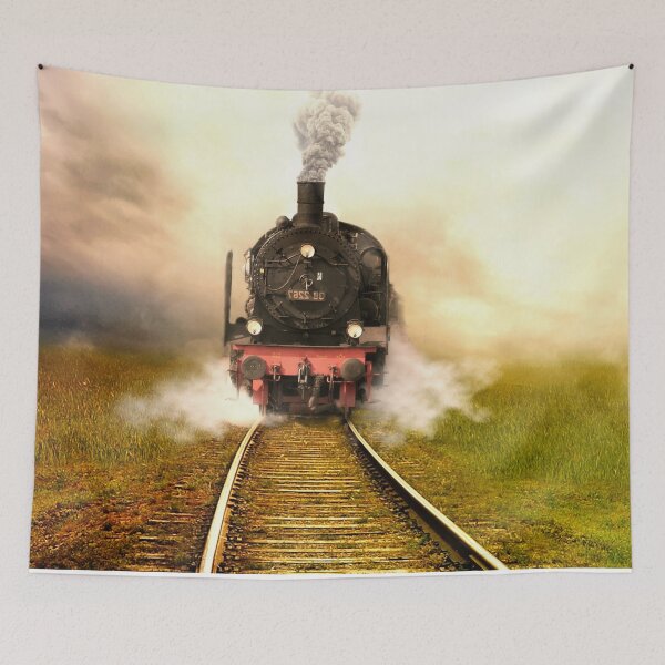 Item preview,  panoramic, widescreen prints, wall posters, Tapestries,Tapestry,throw blankets,comforters,duvet covers ,  train track,Railroad art,train wall art,Train art designed and sold by eyesight4vision.