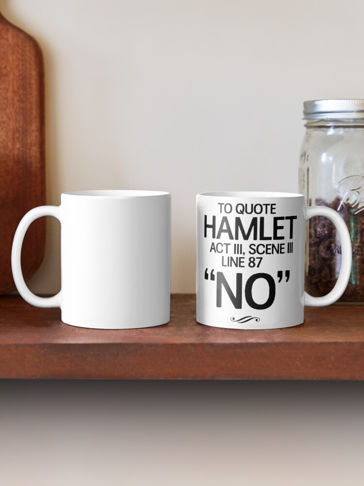 Funny Shakespeare Travel Mug English Teacher Gift Literature Present Hamlet  Quote no 14 Oz Stainless Steel 