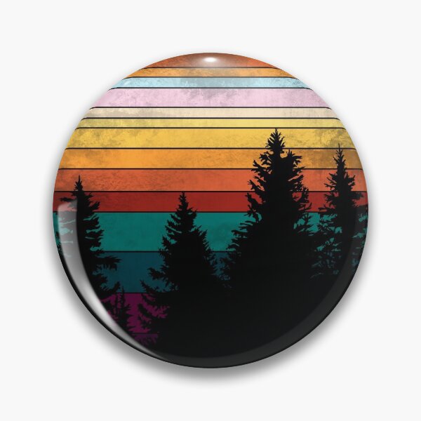 Item preview, Faded Retro Forest Sunset designed and sold by GyngerGarza.