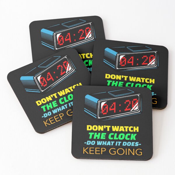 Item preview, DON'T WATCH THE CLOCK DO WHAT IT DOES KEEP GOING STICKER designed and sold by SuccessfulVibes.