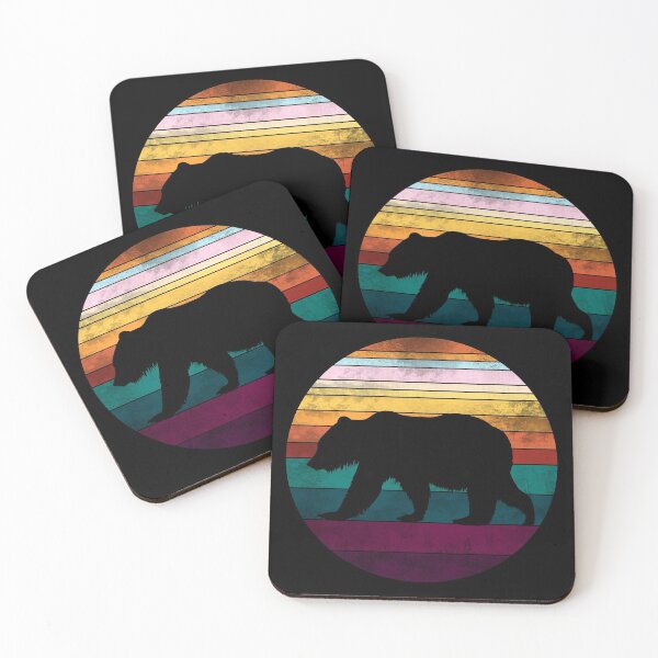 Item preview, Faded Retro Bear Sunset designed and sold by GyngerGarza.