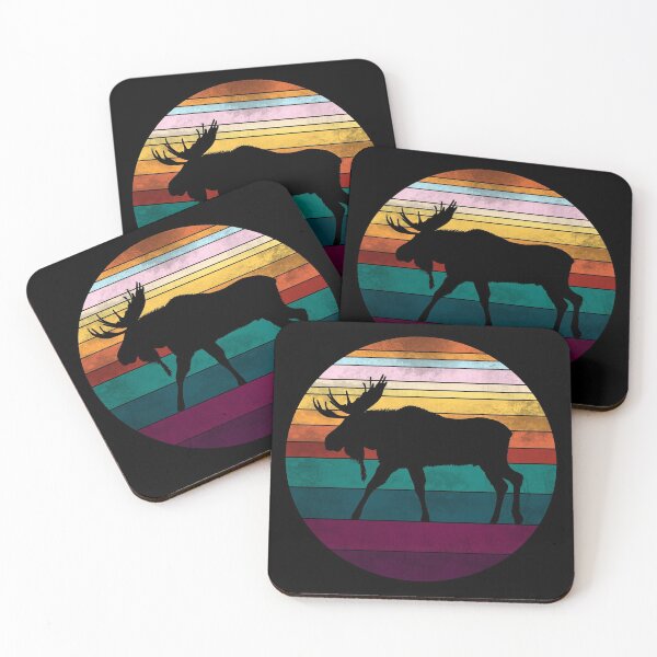 Item preview, Faded Retro Moose Sunset designed and sold by GyngerGarza.