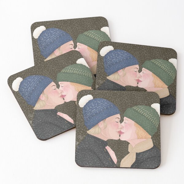 Item preview, Sarah y Holland se besan (nevadas) designed and sold by Jade Willow.