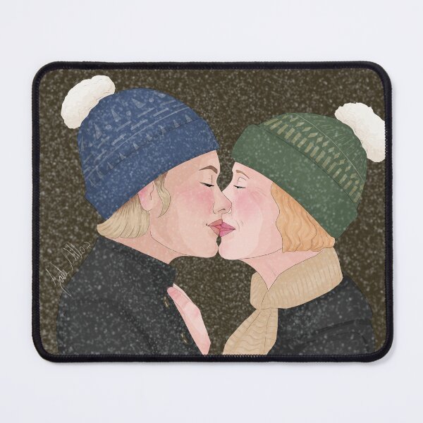 Item preview, Sarah and Holland kiss (snowfall) designed and sold by Jade Willow.
