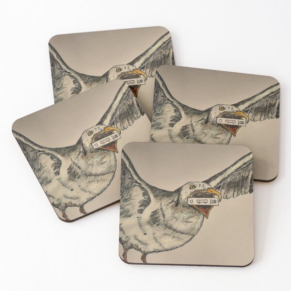 Item preview, Seagull with Covid test /covid19/ coronavirus/ 2021/ lateral flow designed and sold by JoSymondsArt.