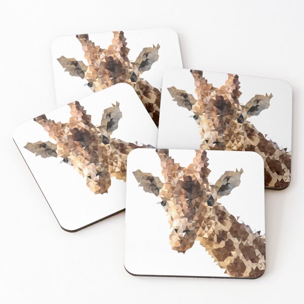 Item preview, Low poly giraffe head design designed and sold by philbraxton.