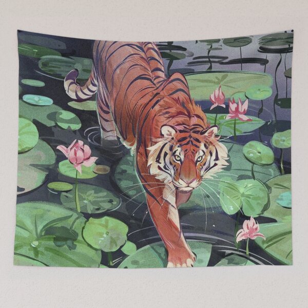 Item preview, Tiger on Water designed and sold by Kirollos9.