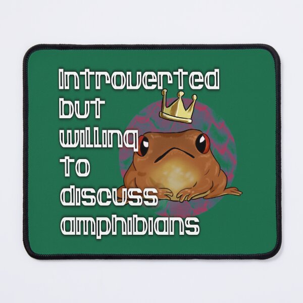 Item preview, Introverted but willing to discuss amphibians 3 designed and sold by Furiarossa.