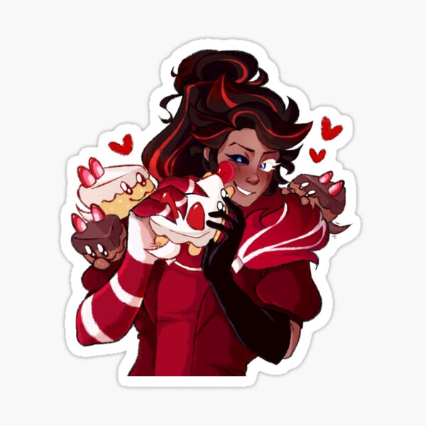 "red velvet cookie!" Sticker for Sale by beeboart Redbubble
