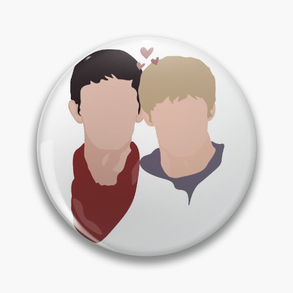 Item preview, Merlin and Arthur with hearts designed and sold by merlinsimpclub.