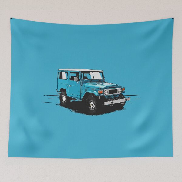 Item preview, Classic Japanese off-roader  (Blue) designed and sold by ApexFibers.