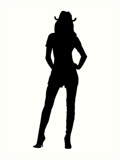 Download "Western Theme - Cowgirl Silhouette" Art Prints by ...