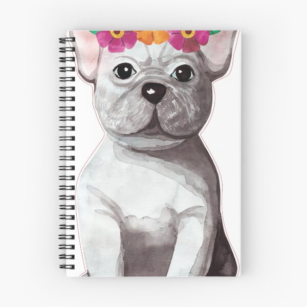 Item preview, Watercolour dog wearing flowercrown designed and sold by hossine4444.