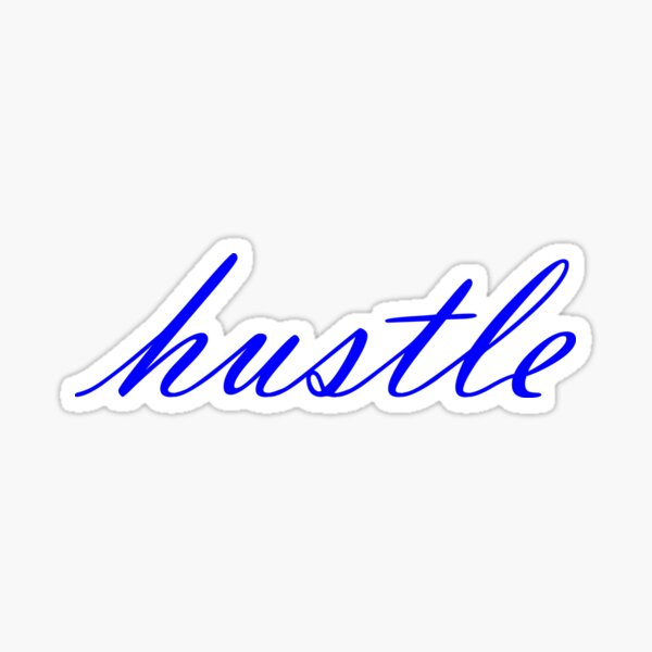 Item preview, hustle - blue designed and sold by SaltyTuba.