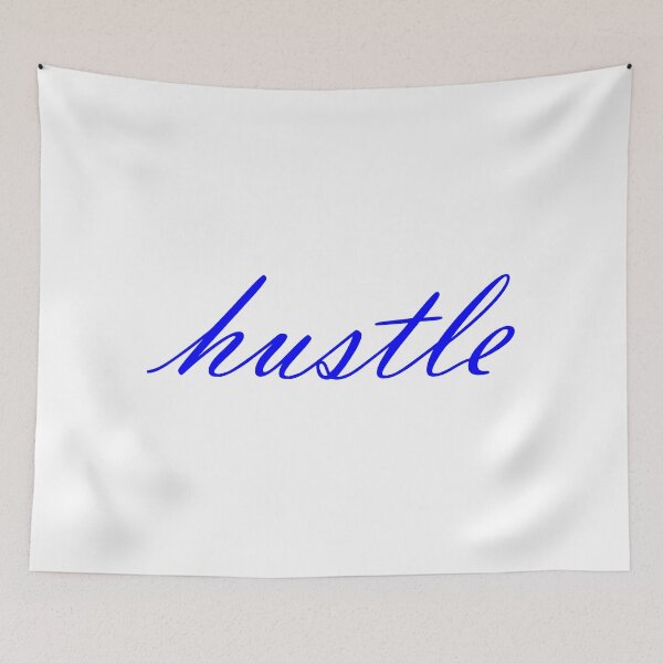 Item preview, hustle - blue designed and sold by SaltyTuba.