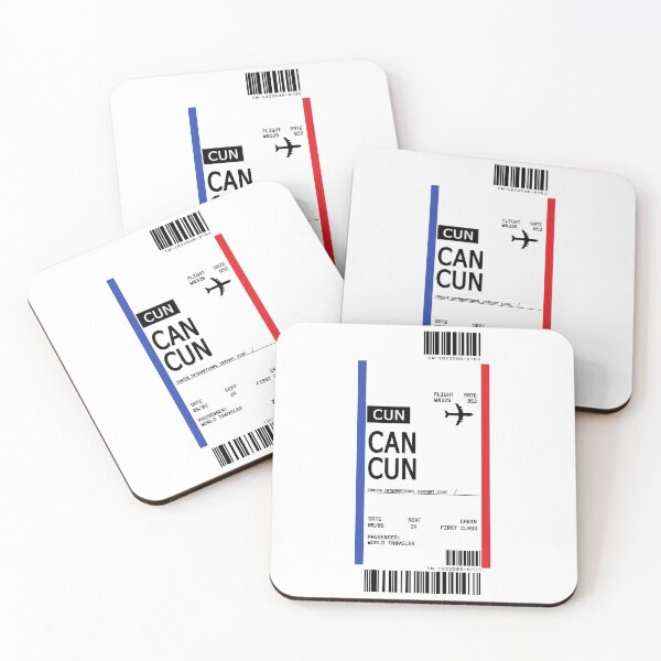 Item preview, First Class Ticket Boarding Pass Cancun designed and sold by TimelessChic.