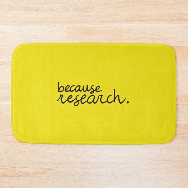 Item preview, because research. (black/yellow) designed and sold by PhDoer.