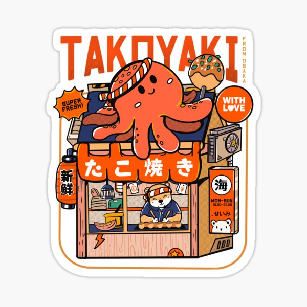 Takoyaki With Love Sticker