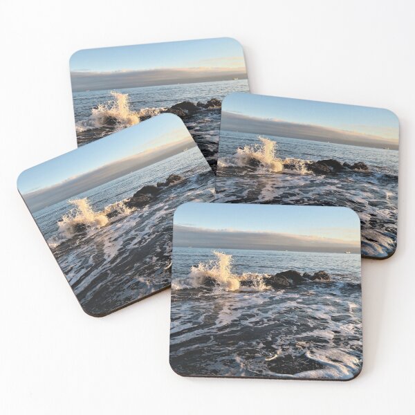 Item preview, Crashing waves on the  Ravenscraig Park beach designed and sold by S-and-W-4ever.