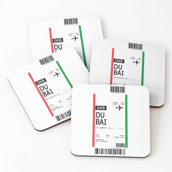 Item preview, First Class Ticket Boarding Pass Dubai designed and sold by TimelessChic.