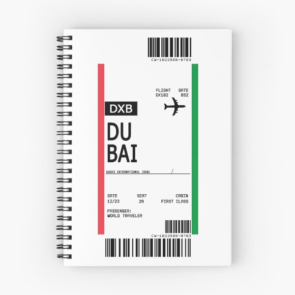 Item preview, First Class Ticket Boarding Pass Dubai designed and sold by TimelessChic.