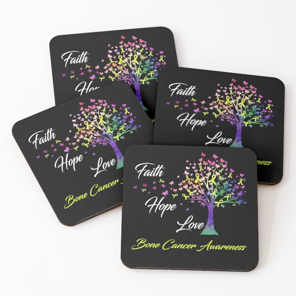 Item preview, Ribbon Tree Faith Hope Love Bone Cancer Awareness designed and sold by Tadmab.