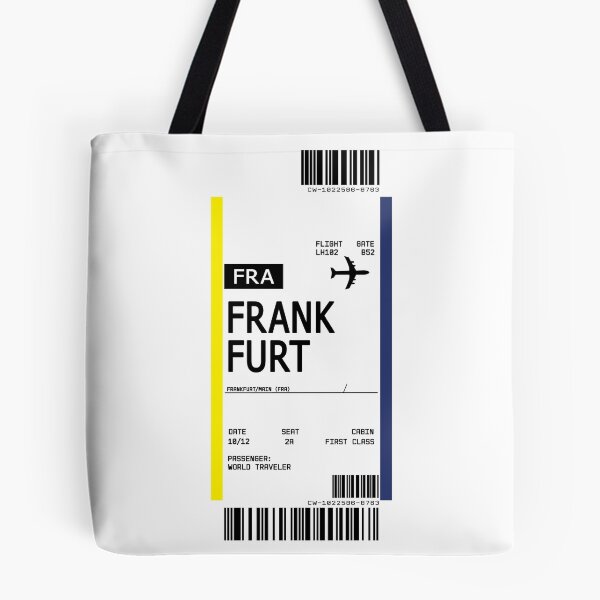 Item preview, First Class Ticket Boarding Pass Frankfurt designed and sold by TimelessChic.