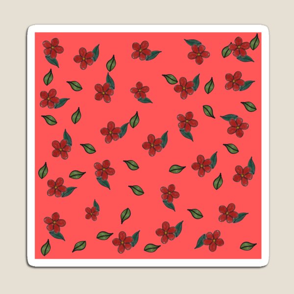 Item preview, pequeñas flores rojas designed and sold by SuNascimento.