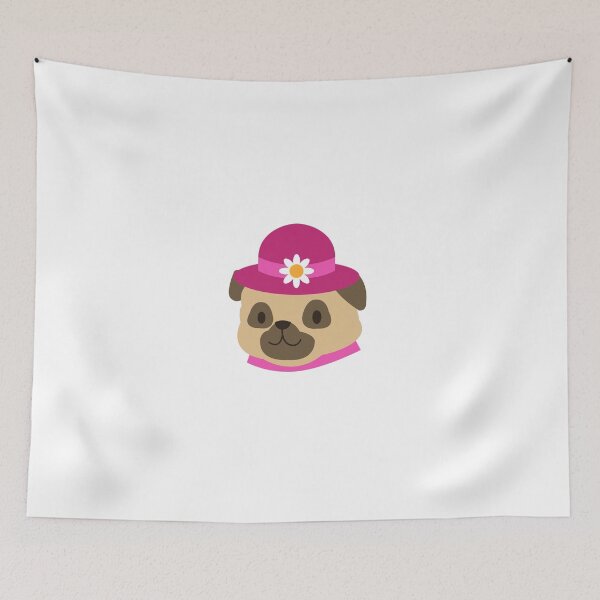 Item preview, Pug with a hat designed and sold by LewisRichie.