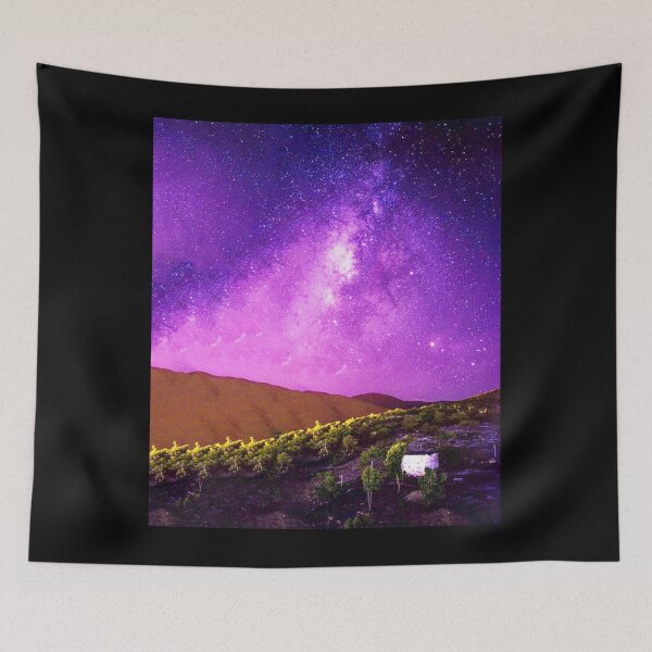 Item preview, View Of Countryside Under Evening Purple Sky designed and sold by Abderrahim Bguiguir.