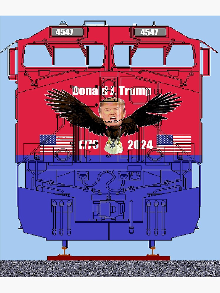 "Trump Train 2024" Poster for Sale by PARTMAGA Redbubble