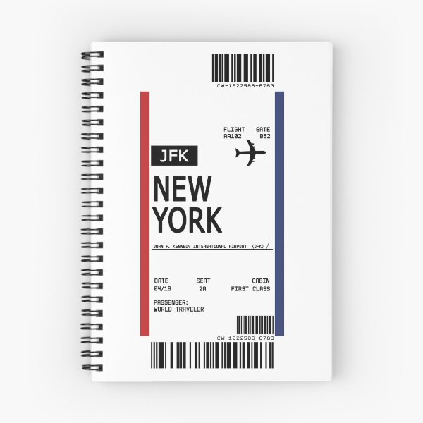 Item preview, First Class Ticket Boarding Pass New York designed and sold by TimelessChic.