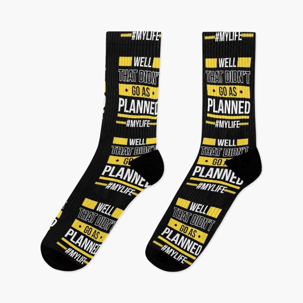Item preview, Well That Didn't Go As Planned My Life, Clever Funny Quotes about self designed and sold by IKERAS.